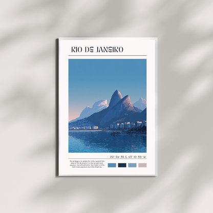 Minimalist travel poster Rio de Janeiro - Wall decoration #9
